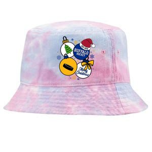 Merry Christmas Buffalo Hockey Est 1970 Tie-Dyed Bucket Hat