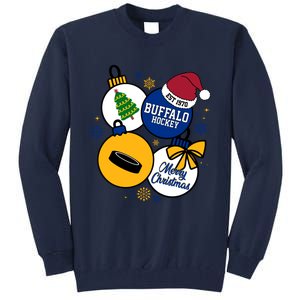 Merry Christmas Buffalo Hockey Est 1970 Tall Sweatshirt