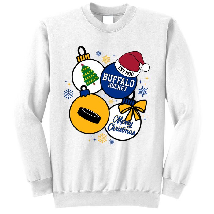 Merry Christmas Buffalo Hockey Est 1970 Sweatshirt