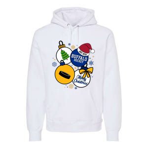 Merry Christmas Buffalo Hockey Est 1970 Premium Hoodie