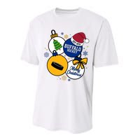 Merry Christmas Buffalo Hockey Est 1970 Performance Sprint T-Shirt