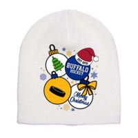 Merry Christmas Buffalo Hockey Est 1970 Short Acrylic Beanie