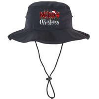 Merry Christmas Buffalo Plaid Red Santa Family Matching Xmas Legacy Cool Fit Booney Bucket Hat