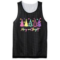 Merry Christmas Bright Christmas Tree Light Colorful Glowing Mesh Reversible Basketball Jersey Tank