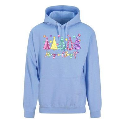 Merry Christmas Bright Christmas Tree Light Colorful Glowing Unisex Surf Hoodie