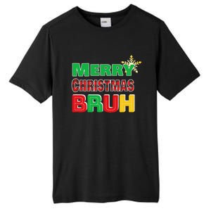 Merry Christmas Bruh Meme Funny Greeting Tall Fusion ChromaSoft Performance T-Shirt