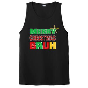 Merry Christmas Bruh Meme Funny Greeting PosiCharge Competitor Tank