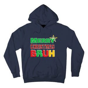 Merry Christmas Bruh Meme Funny Greeting Tall Hoodie