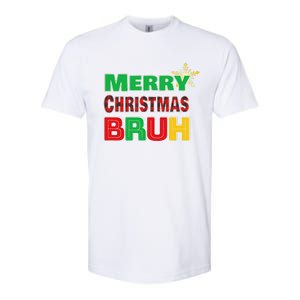 Merry Christmas Bruh Meme Funny Greeting Softstyle CVC T-Shirt