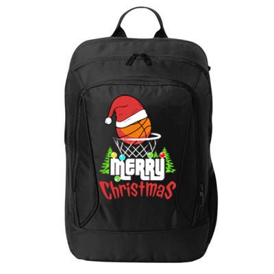 Merry Christmas Basketball Player Christmas Xmas Funny Gift City Backpack