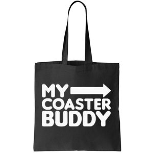 My Coaster Buddy Set 12 Pointing Right Roller Coaster Tote Bag