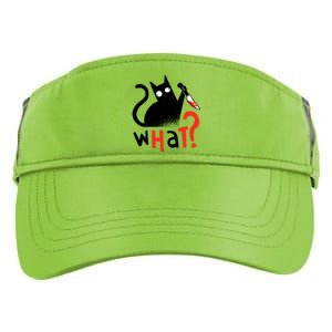 Murder Cat Bloody Knife What? Funny Humor Cats Adult Drive Performance Visor