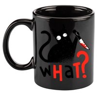 Murder Cat Bloody Knife What? Funny Humor Cats 11oz C Handle Ceramic Mug
