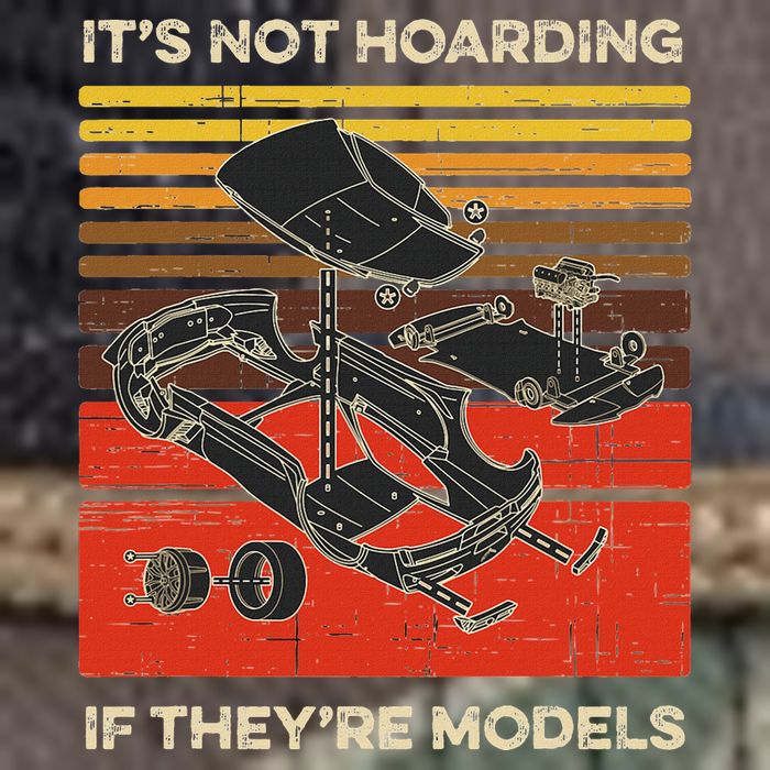 Model Car Builder ItS Not Hoarding If ItS Models Retro Rope Trucker Hat Cap