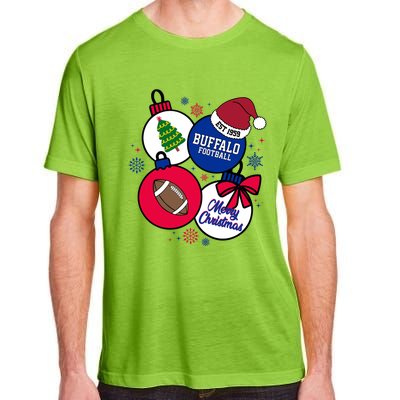 Merry Christmas Buffalo Football Est 1959 Adult ChromaSoft Performance T-Shirt