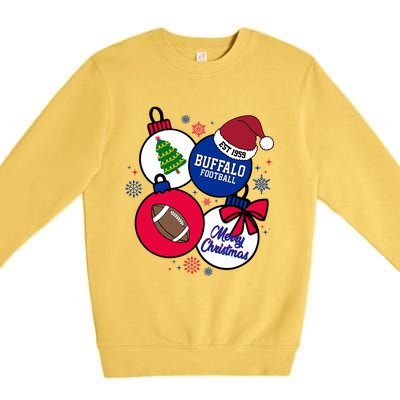 Merry Christmas Buffalo Football Est 1959 Premium Crewneck Sweatshirt