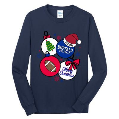 Merry Christmas Buffalo Football Est 1959 Tall Long Sleeve T-Shirt