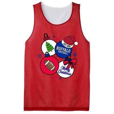 Merry Christmas Buffalo Football Est 1959 Mesh Reversible Basketball Jersey Tank