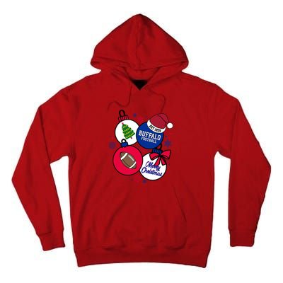 Merry Christmas Buffalo Football Est 1959 Tall Hoodie