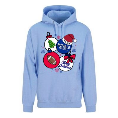 Merry Christmas Buffalo Football Est 1959 Unisex Surf Hoodie