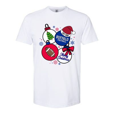 Merry Christmas Buffalo Football Est 1959 Softstyle CVC T-Shirt