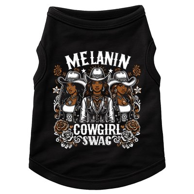 Melanin Cowgirls Black History African Melanin Cowgirl Swag Doggie Tank