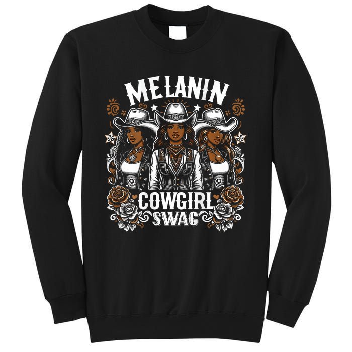 Melanin Cowgirls Black History African Melanin Cowgirl Swag Sweatshirt