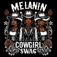 Melanin Cowgirls Black History African Melanin Cowgirl Swag Toddler T-Shirt
