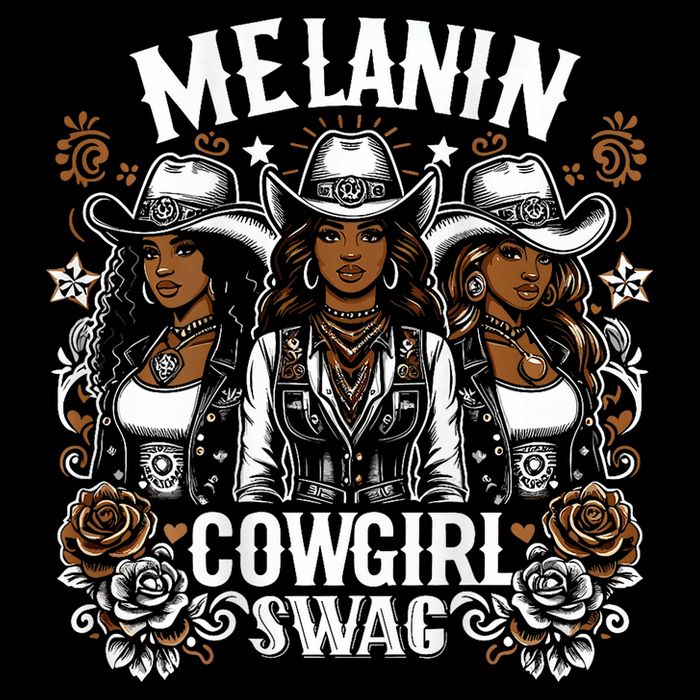 Melanin Cowgirls Black History African Melanin Cowgirl Swag Toddler T-Shirt