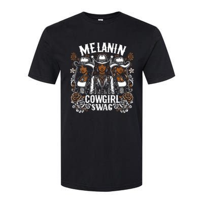 Melanin Cowgirls Black History African Melanin Cowgirl Swag Softstyle CVC T-Shirt