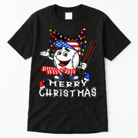 Merry Christmas Baseball Player Tall T-Shirt