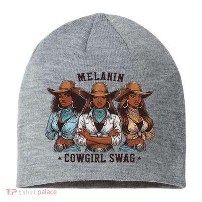 Melanin Cowgirls Black History African Melanin Cowgirl Swag Sustainable Beanie