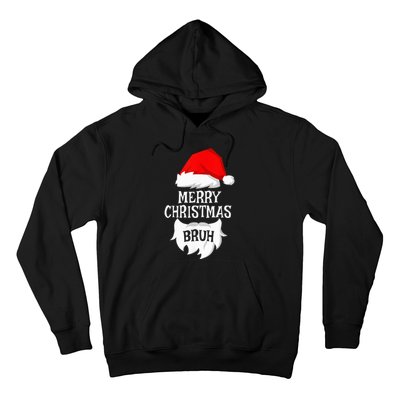 Merry Christmas Bruh Santa Xmas Family Matching Costume Hoodie