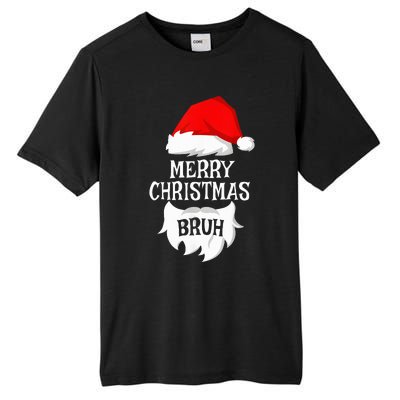 Merry Christmas Bruh Santa Xmas Family Matching Costume Tall Fusion ChromaSoft Performance T-Shirt