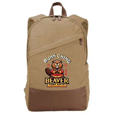 Muhn Ching Beaver Dirty Raunchy Cotton Canvas Backpack