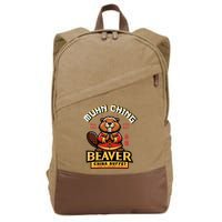 Muhn Ching Beaver Dirty Raunchy Cotton Canvas Backpack