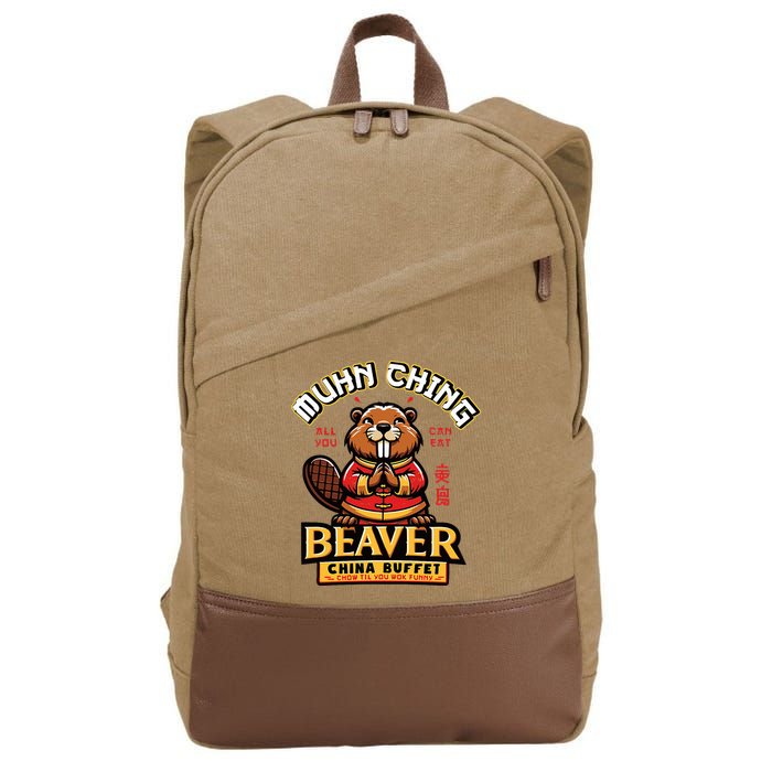 Muhn Ching Beaver Dirty Raunchy Cotton Canvas Backpack