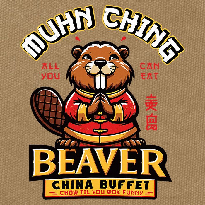Muhn Ching Beaver Dirty Raunchy Cotton Canvas Backpack