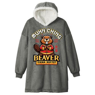 Muhn Ching Beaver Dirty Raunchy Hooded Wearable Blanket