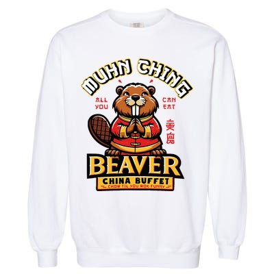 Muhn Ching Beaver Dirty Raunchy Garment-Dyed Sweatshirt