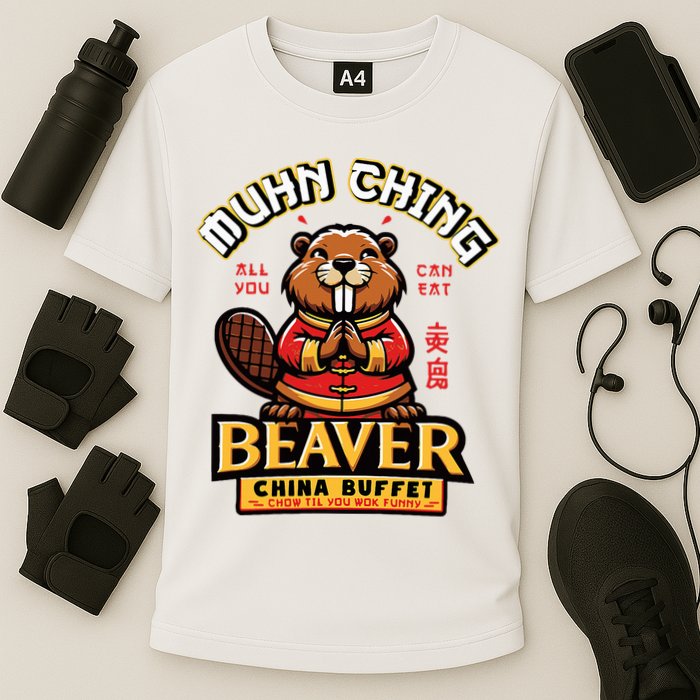 Muhn Ching Beaver Dirty Raunchy Cooling Performance Crew T-Shirt