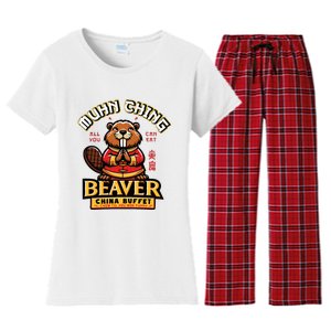 Muhn Ching Beaver Dirty Raunchy Women's Flannel Pajama Set