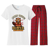 Muhn Ching Beaver Dirty Raunchy Women's Flannel Pajama Set