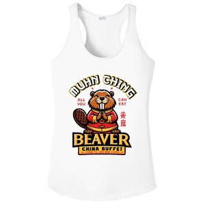 Muhn Ching Beaver Dirty Raunchy Ladies PosiCharge Competitor Racerback Tank