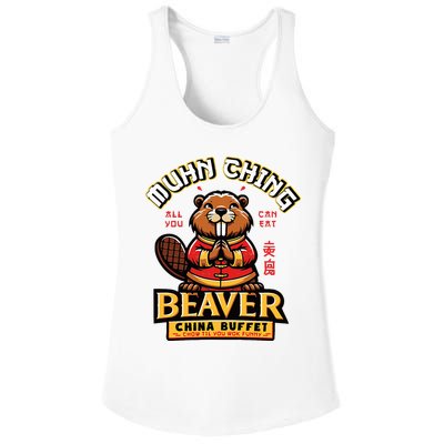 Muhn Ching Beaver Dirty Raunchy Ladies PosiCharge Competitor Racerback Tank