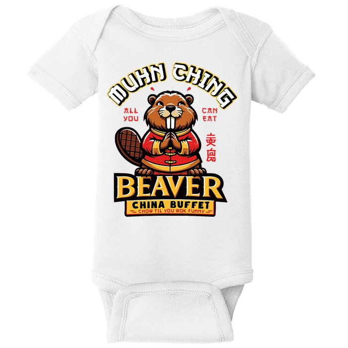 Muhn Ching Beaver Dirty Raunchy Baby Bodysuit