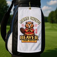 Muhn Ching Beaver Dirty Raunchy Golf Towel