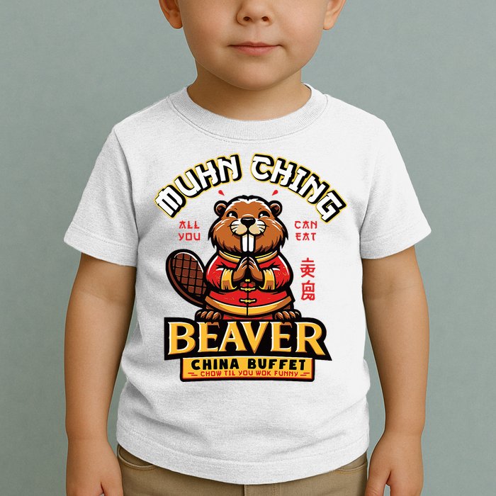 Muhn Ching Beaver Dirty Raunchy Toddler T-Shirt