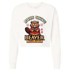 Muhn Ching Beaver Dirty Raunchy Cropped Pullover Crew