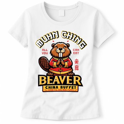 Muhn Ching Beaver Dirty Raunchy Womens T-Shirt